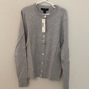 NWT JCrew Womens Gray Cardigan XXS